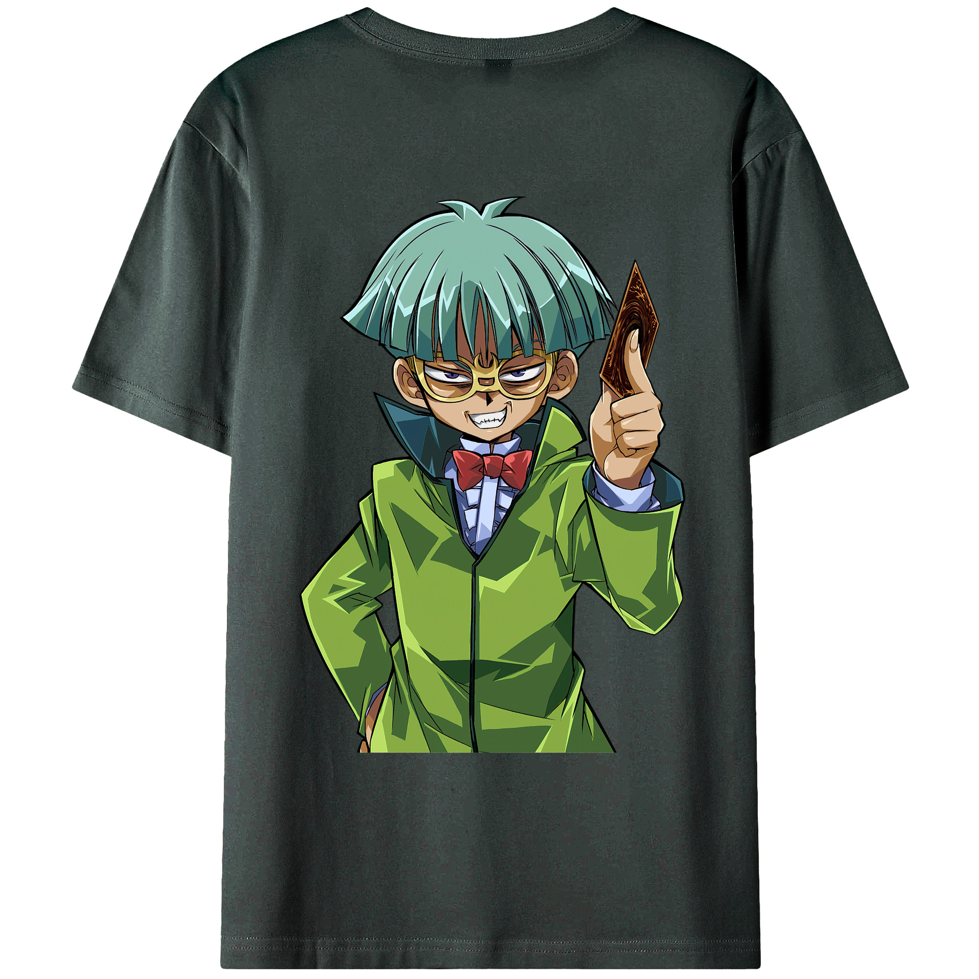 （画像用） 遊☆戯☆王 Yu-Gi-Oh! 綿100％ メンズ半袖Tシャツ（バックプリント） 通気性
